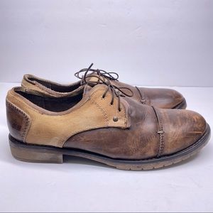 Bed Stu Leather Oxford Lace Up Shoes